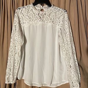 Belle Sky lace top